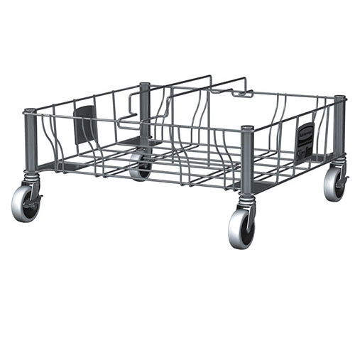 Carucior inox Slim Jim Double (dublu) - Rubbermaid