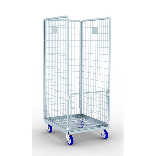 Carucior transport lenjerie pentru spalatorie textila cu 3 laturi, 50 x 100 mm T25 - Picchi