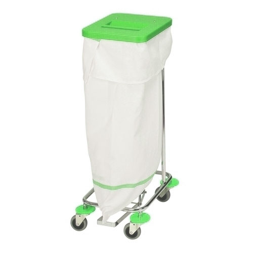 Carucior colectare lenjerie Meditrans single, rosu - Vermop verde 
