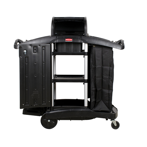 Carucior hotelier - securitate ridicata, negru - Rubbermaid