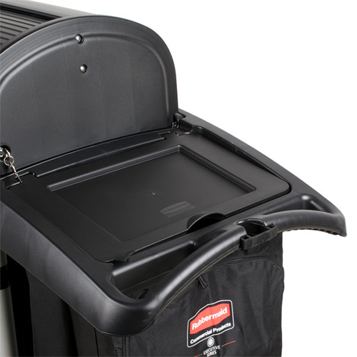 Carucior hotelier - securitate ridicata, negru - Rubbermaid 