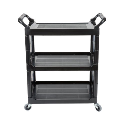 Carucior pentru servire Utility inchis pe 2 laterale 68 kg, negru - Rubbermmaid 