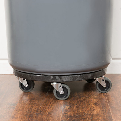 Carucior silentios containere Brute 113.4 kg, negru - Rubbermaid 
