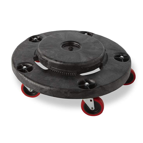 Carucior silentios containere Brute 113.4 kg, negru - Rubbermaid 