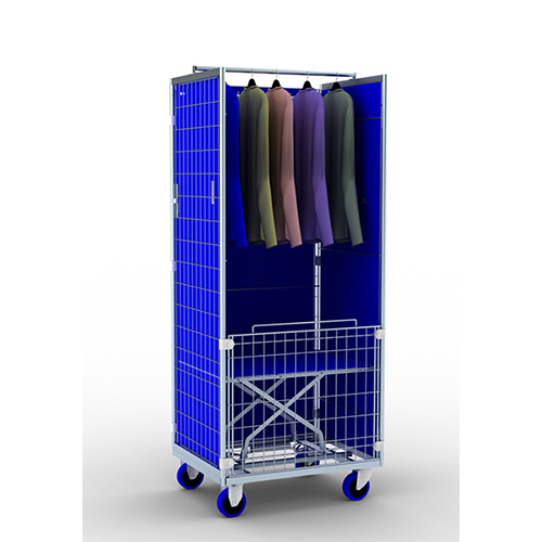 Carucior de transport pentru spalatorie textila 3 laturi, 50 x 100 mm T25 - Picchi