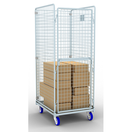 Carucior transport lenjerie pentru spalatorie textila cu 4 laturi, 50 x 50 mm T20 - Picchi 