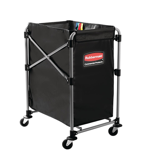 Carucior X-Cart pliabil pentru rufe 150 L, gri - Rubbermaid