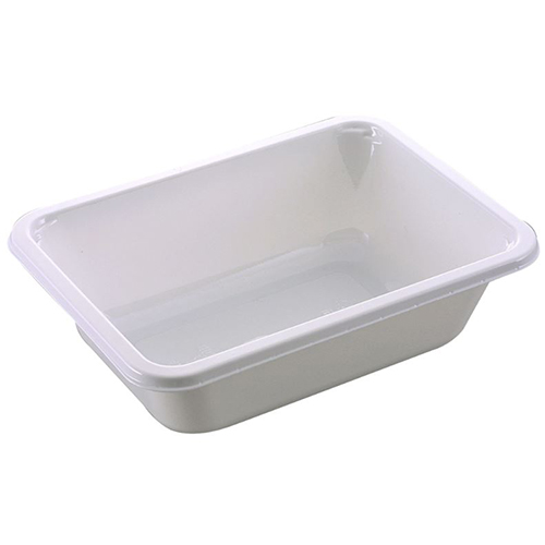 Caserola meniu termosudabila, 1 compartiment, 660 ml, alb - Abena
