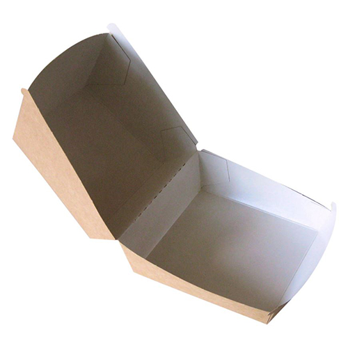 Caserola biodegradabila pentru burger 12 x 12 x 8.2cm - Abena