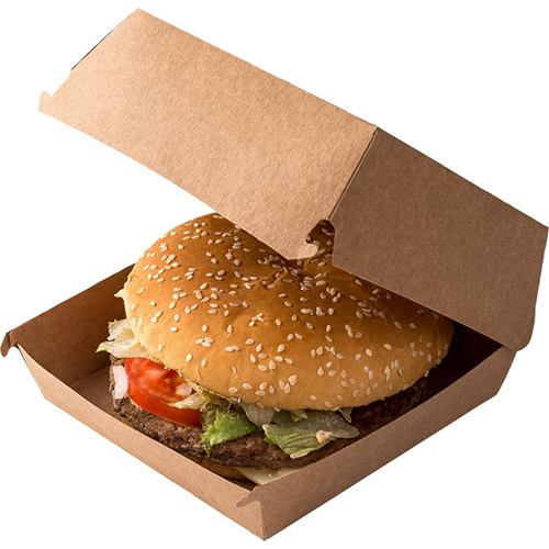 Caserola biodegradabila pentru burger DoEco 14 x 14 x 7 cm - Abena