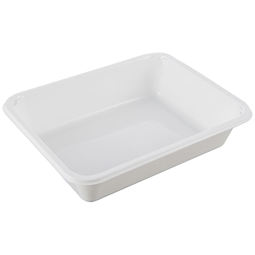 Caserola meniu termosudabila, 1 compatiment 1410 ml, alb - Abena