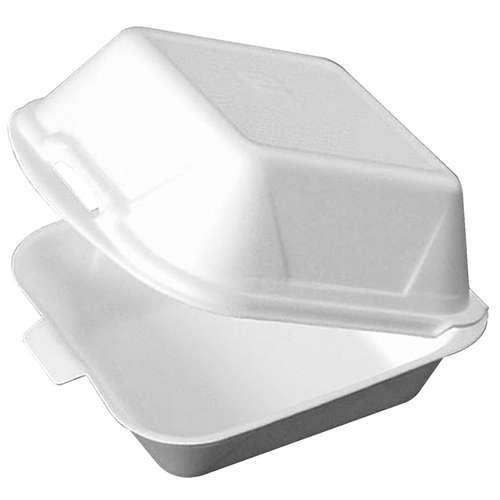 Casoleta rectangulara pentru burger XPS 15.5 x 15.5 cm - Abena