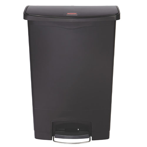Container Slim Jim Step-On/Front Step 90 L, bej  - Rubbermaid negru 