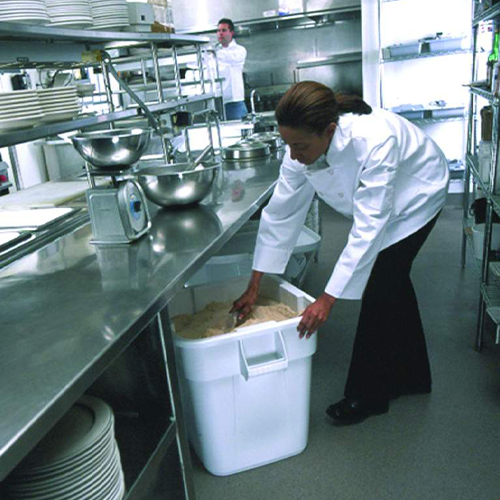 Container Brute patrat 151.4 L, gri - Rubbermaid