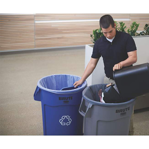 Container Brute cu canale de ventilare 166.5 L, galben - Rubbermaid galben