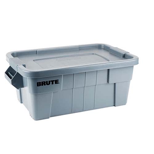 Container BRUTE TOTE cu capac 53L, alb - Rubbermaid gri 