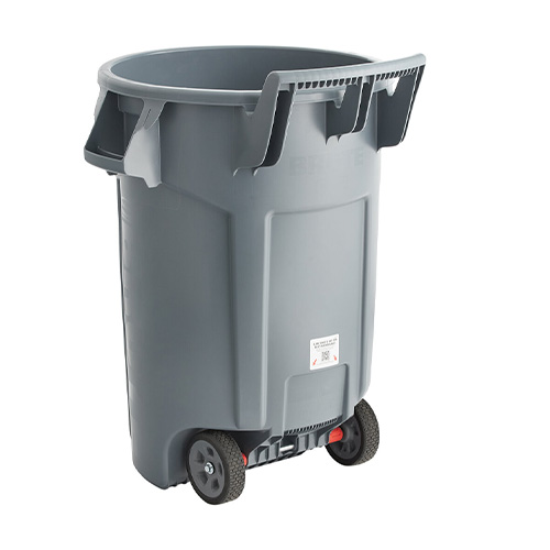 Container Brute cu roti de transport 166.5 L, gri - Rubbermaid 