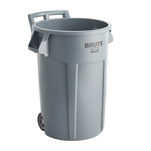 Container Brute cu roti de transport 166.5 L, gri - Rubbermaid