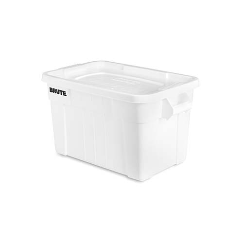 Container Brute Tote cu capac 76L, alb - Rubbermaid