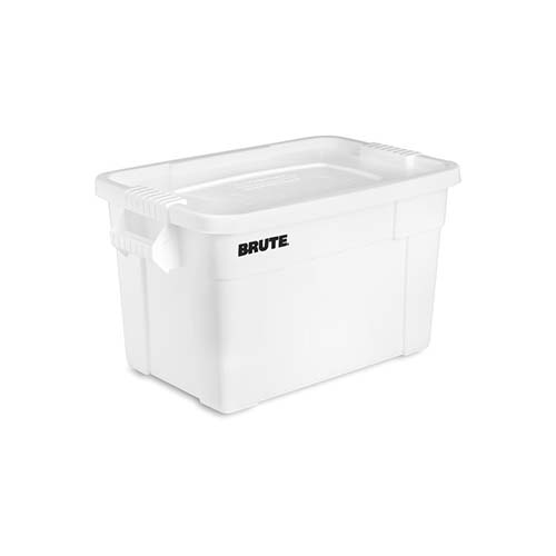 Container Brute Tote cu capac 76L, alb - Rubbermaid