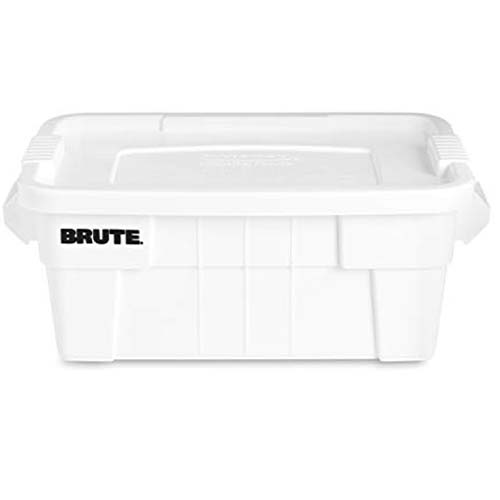 Container BRUTE TOTE cu capac 53L, alb - Rubbermaid