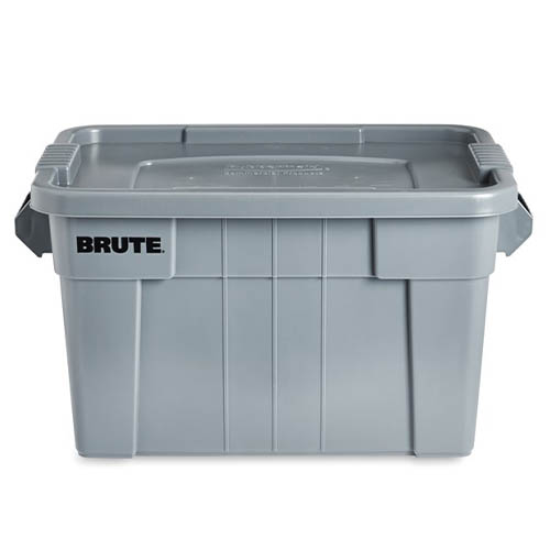 Container Brute Tote cu capac 76L, gri - Rubbermaid