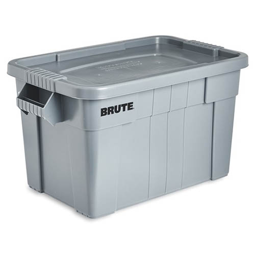 Container Brute Tote cu capac 76L, gri - Rubbermaid gri
