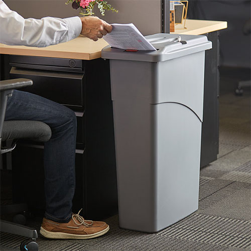Container Slim Jim/Confidential Combo 87 L, gri - Rubbermaid 