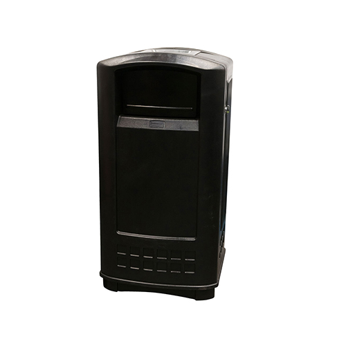 Container Landmark Series JR. cu scrumiera 132.5 L, negru - Rubbermaid