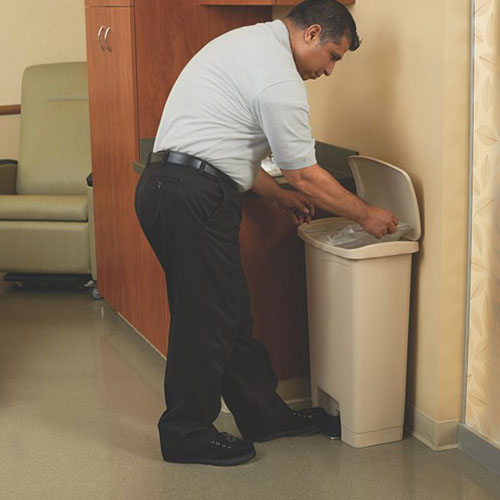 Container Slim Jim Step-On/Front Step 50 L, bej - Rubbermaid bej
