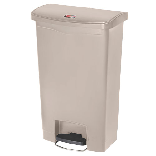 Container Slim Jim Step-On/Front Step 50 L, bej - Rubbermaid