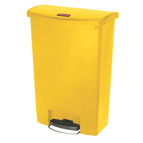 Container Slim Jim Step-On/Front Step 50 L, bej - Rubbermaid galben 