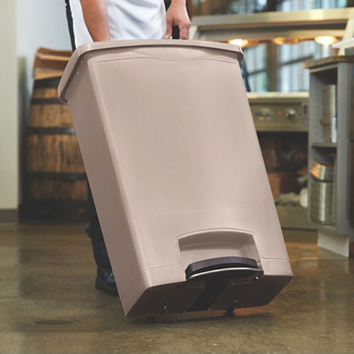 Container Slim Jim Step-On/Front Step 90 L, bej  - Rubbermaid bej