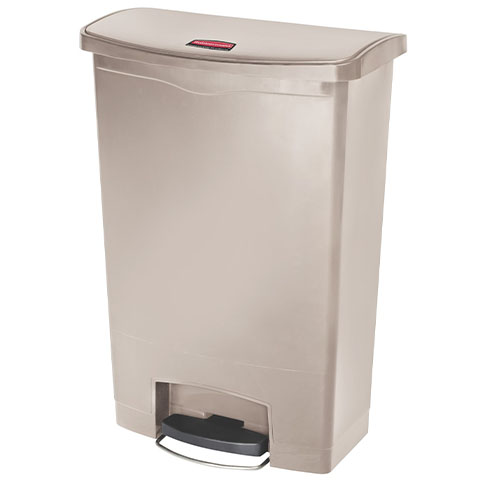 Container Slim Jim Step-On/Front Step 68 L, bej - Rubbermaid