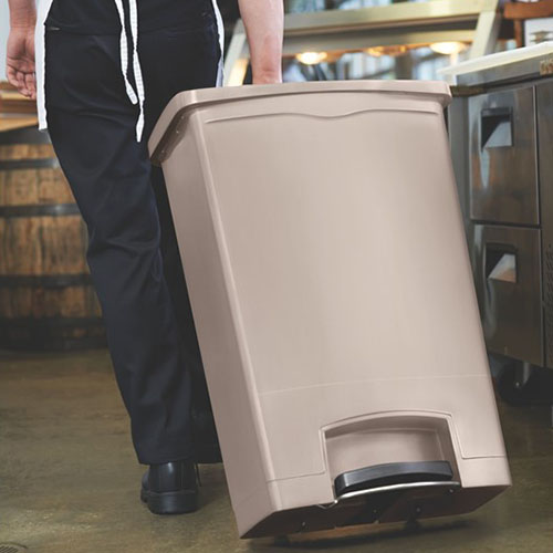 Container Slim Jim Step-On/Front Step 90 L, bej  - Rubbermaid bej