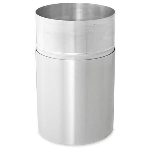 Cos gunoi ATRIUM 132.5 L, aluminiu - Rubbermaid 