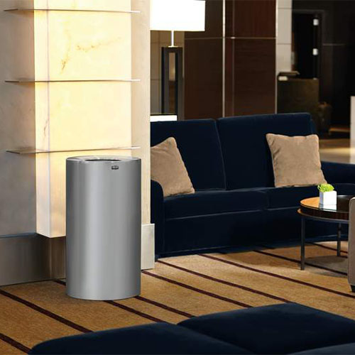 Cos gunoi ATRIUM 132.5 L, aluminiu - Rubbermaid 