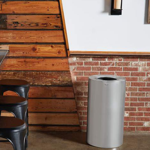Cos gunoi ATRIUM 132.5 L, aluminiu - Rubbermaid 