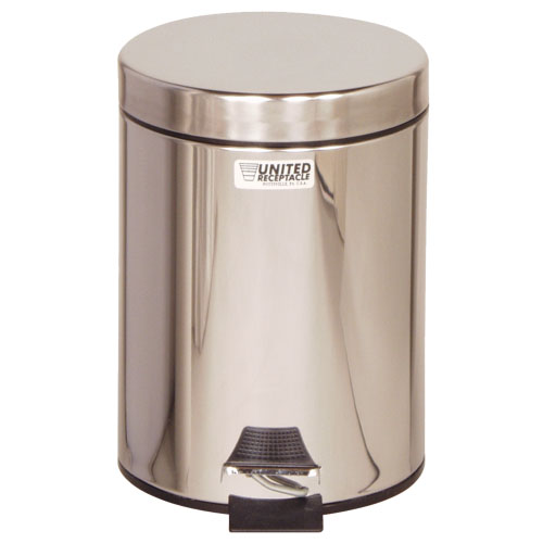 Cos gunoi cu pedala 13.2 L, inox - Rubbermaid