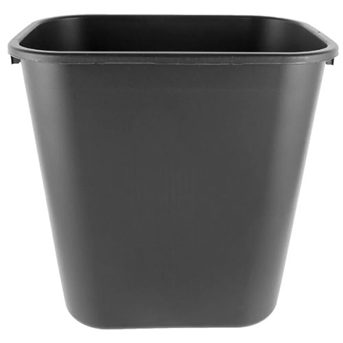 Cos gunoi rectangular 26.6 L, negru - Rubbermaid
