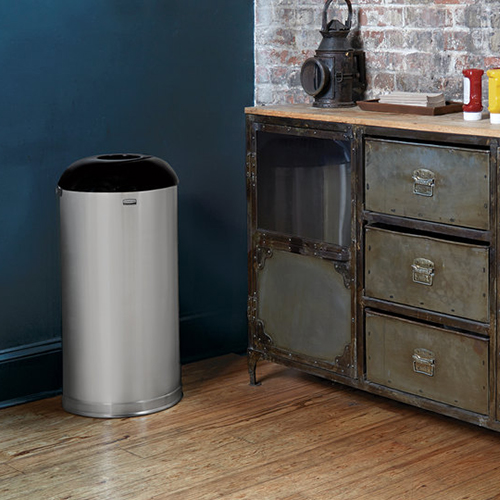 Cos de gunoi Round Top 56 L, gri - Rubbermaid 
