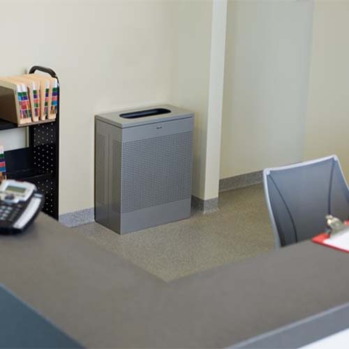 Cos de gunoi Silhoutte 85 L, inox/negru - Rubbermaid 
