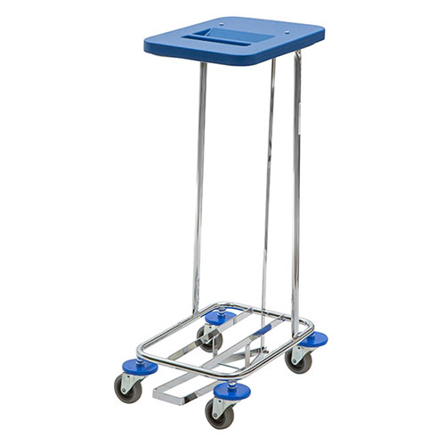Carucior colectare lenjerie Meditrans single, albastru - Vermop 