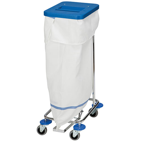 Carucior colectare lenjerie Meditrans single, albastru - Vermop