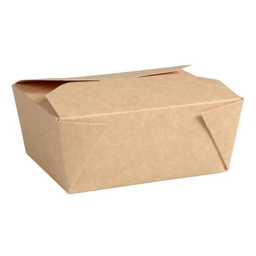 Cutie take away kraft biodegradabila 11 x 9 x 5 cm, 500 ml - Abena