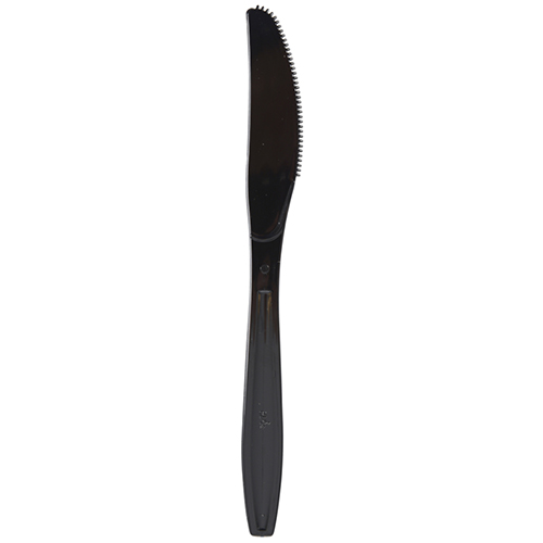 Cutit de unica folosinta 19 cm, negru - Abena
