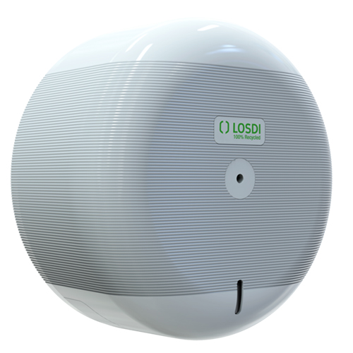 Dispenser hartie igienica cu derulare centrala ABS, alb - Losdi