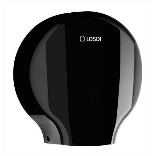 Dispenser hartie igienica rola mini jumbo, transparent - Losdi negru 