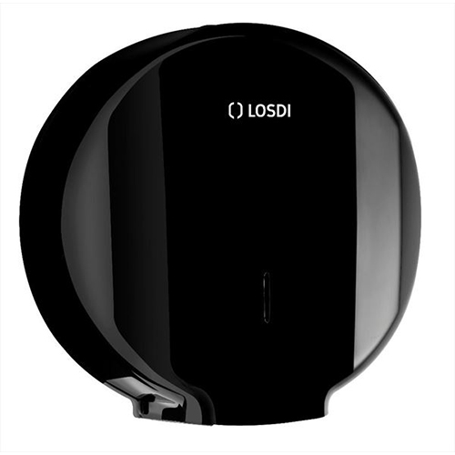 Dispenser hartie igienica rola maxi jumbo, transparent - Losdi negru 