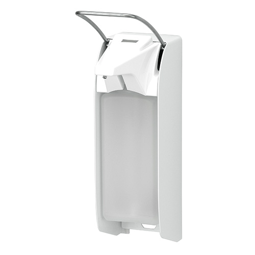 Dispenser sapun lichid / dezinfectant Ingo-Man cu levier si afisaj, 1000 ml, inox - OpHardt